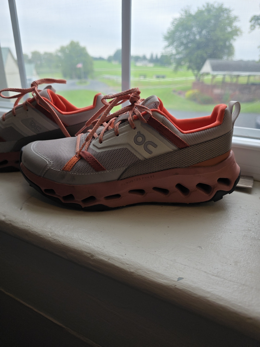On Cloud Running, Gray Athletic Sneakers, WIDE